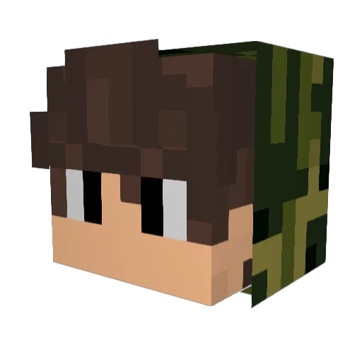 Jannowitz_3000 Minecraft avatar head, 3D render
