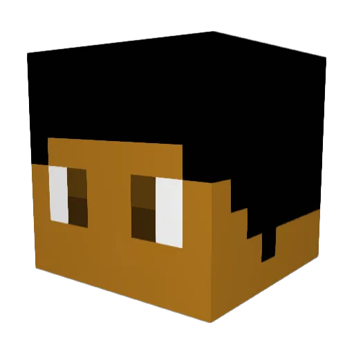 Janoah6000 Minecraft avatar head, 3D render