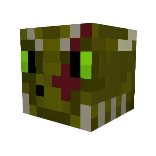 Janoed Minecraft avatar head, 3D render