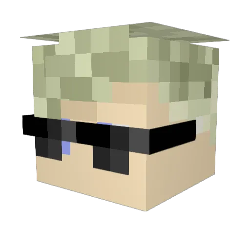 Janos29 Minecraft avatar head, 3D render