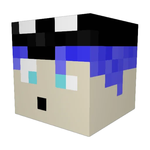 Janosch079 Minecraft avatar head, 3D render