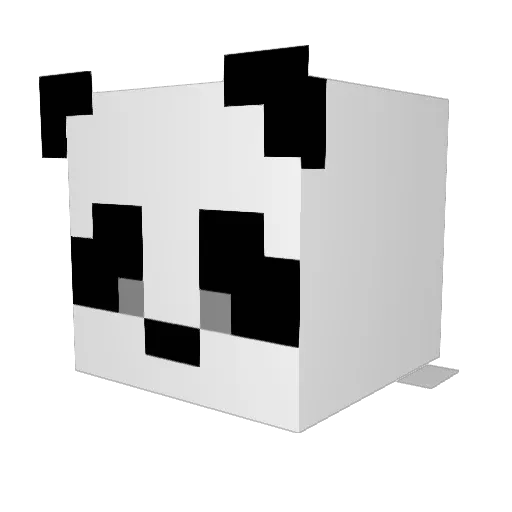 Janoxy08 Minecraft avatar head, 3D render
