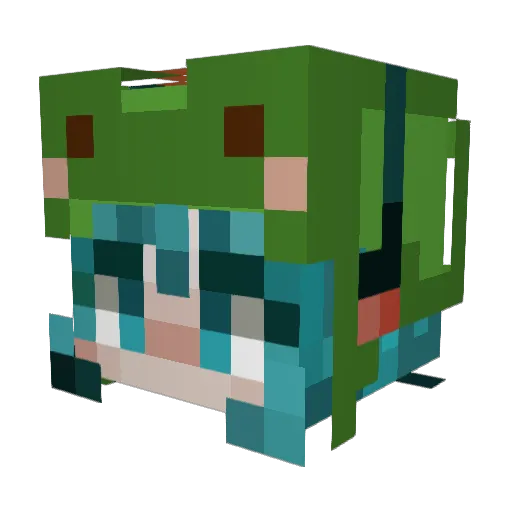 Jansen567 Minecraft avatar head, 3D render