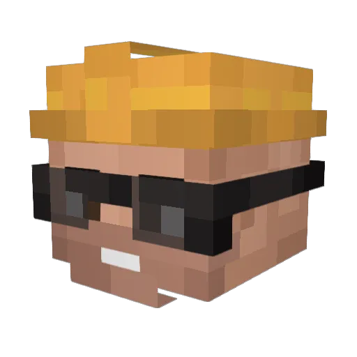 Janssenhidal Minecraft avatar head, 3D render