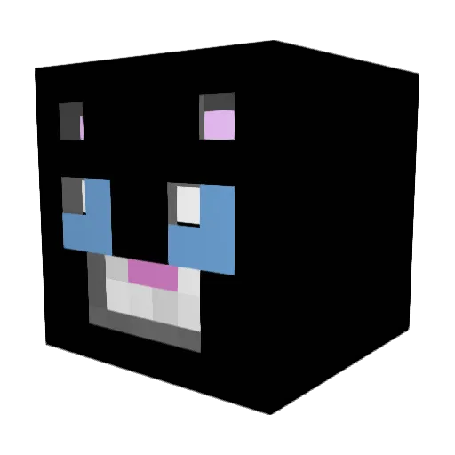Jansssi Minecraft avatar head, 3D render
