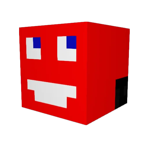 Janusz2k Minecraft avatar head, 3D render
