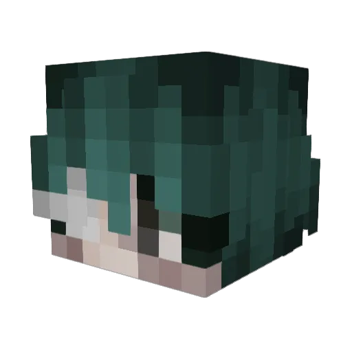 Janyh Minecraft avatar head, 3D render
