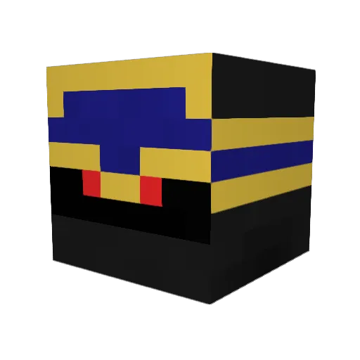 Janzer247 Minecraft avatar head, 3D render