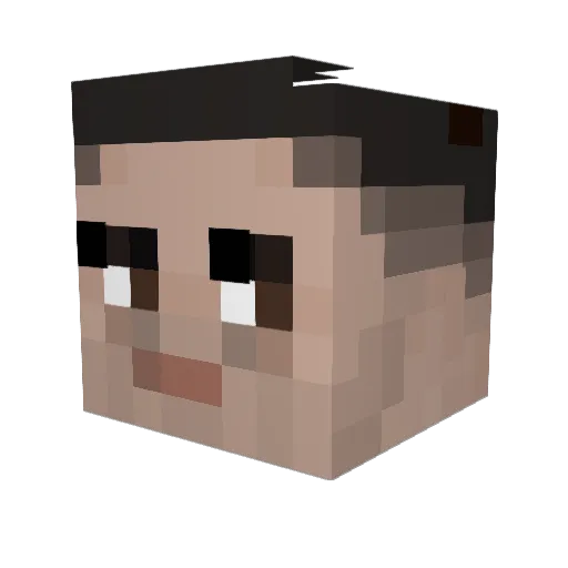 Janzkockel Minecraft avatar head, 3D render