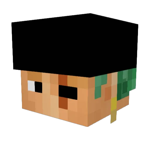 Janzyn Minecraft avatar head, 3D render