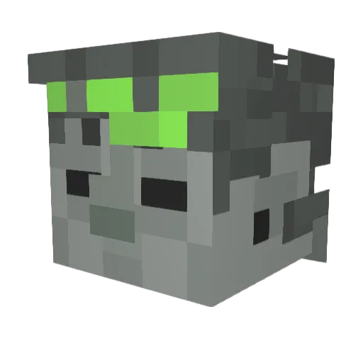 Jaooh Minecraft avatar head, 3D render