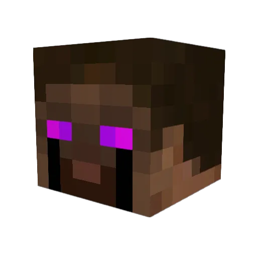Jaovar Minecraft avatar head, 3D render