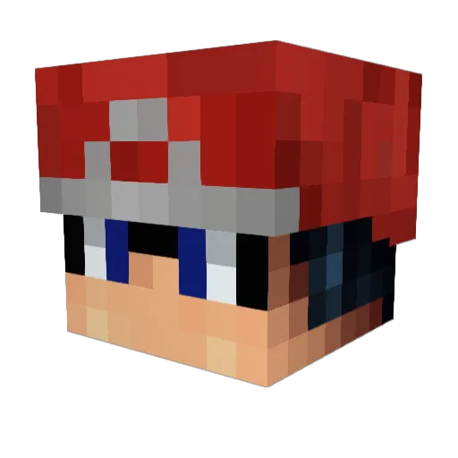 Jaoz92 Minecraft avatar head, 3D render