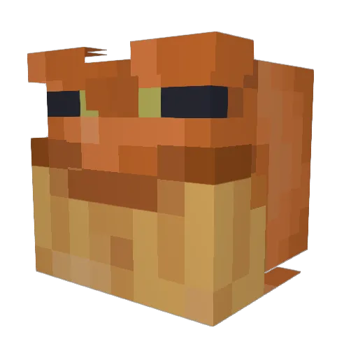 JaozinJC Minecraft avatar head, 3D render