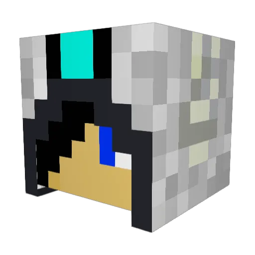 Japan123321 Minecraft avatar head, 3D render
