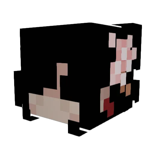 JapanOnTop Minecraft avatar head, 3D render