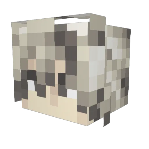 Japan_police Minecraft avatar head, 3D render