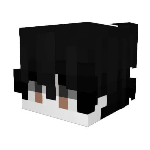 Japandenim Minecraft avatar head, 3D render