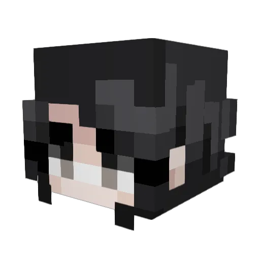 JapaneseJapan Minecraft avatar head, 3D render