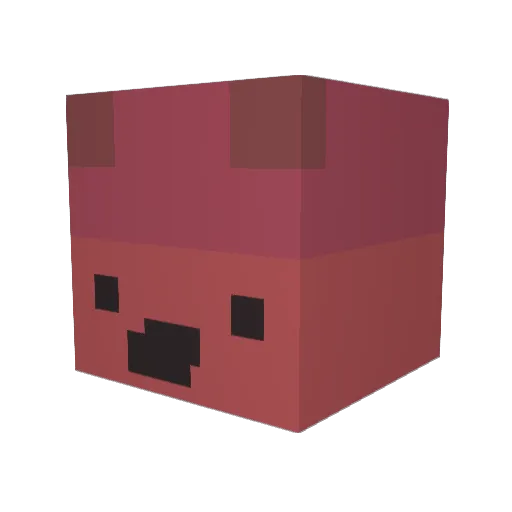 Japatsu Minecraft avatar head, 3D render