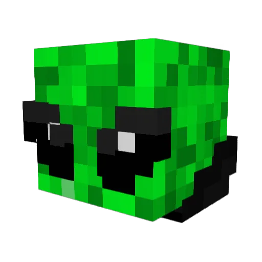 Japek_ Minecraft avatar head, 3D render
