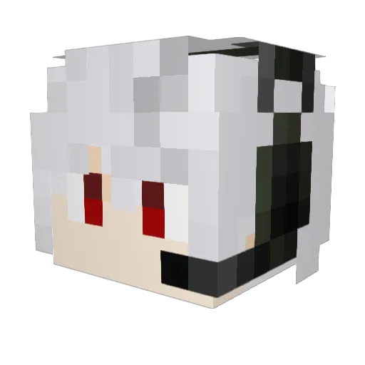 Japerz Minecraft avatar head, 3D render