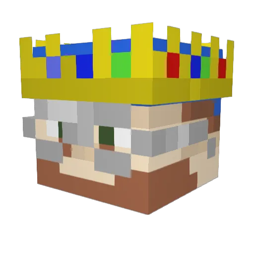 Japi52 Minecraft avatar head, 3D render