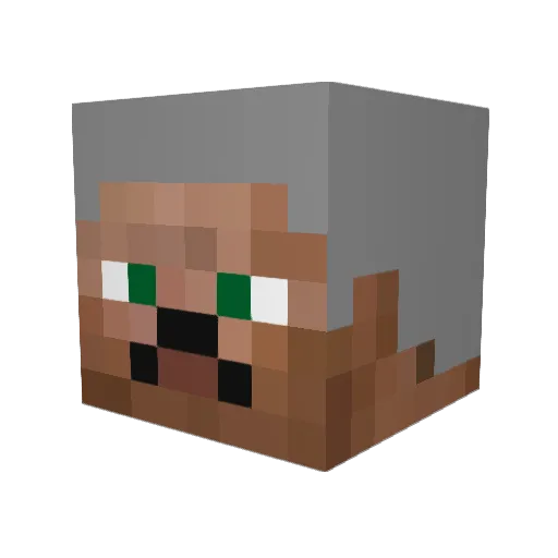 Jappasijat Minecraft avatar head, 3D render