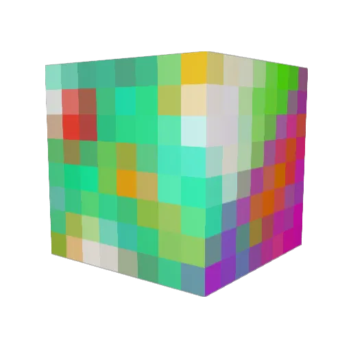 Japricots Minecraft avatar head, 3D render
