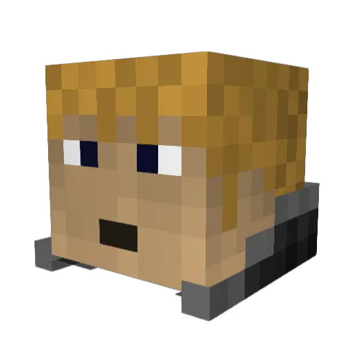 Jaq_Draco7 Minecraft avatar head, 3D render