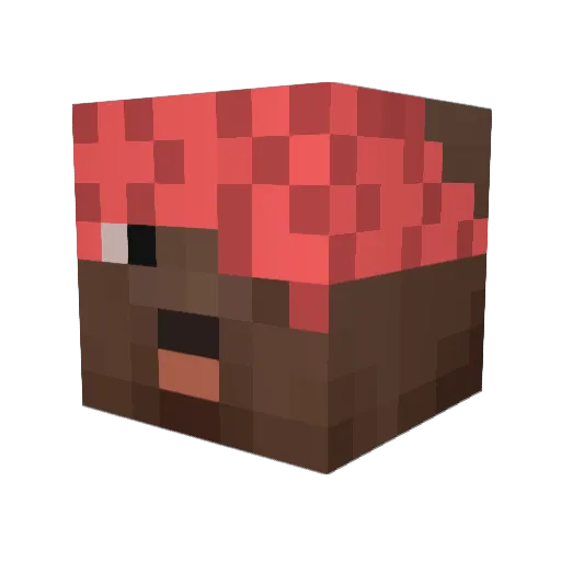Jaqua8 Minecraft avatar head, 3D render