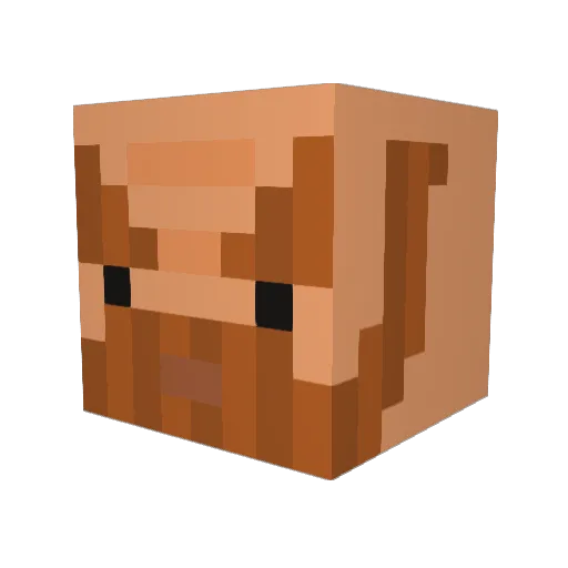 Jaque_Straap Minecraft avatar head, 3D render
