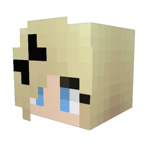 Jaquelyn1243 Minecraft avatar head, 3D render