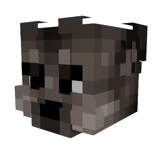 JaqukeL Minecraft avatar head, 3D render