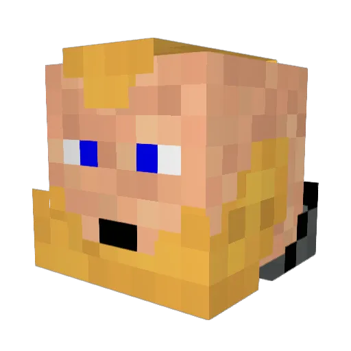 JarAdiCar94 Minecraft avatar head, 3D render
