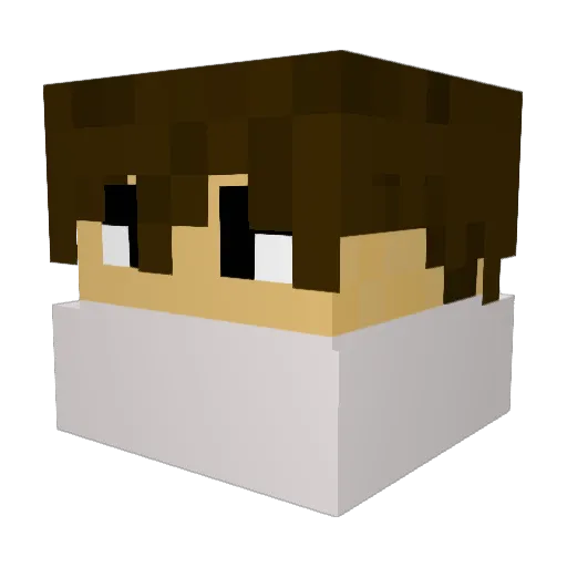 JarFish71 Minecraft avatar head, 3D render