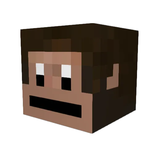 JarJarJamal Minecraft avatar head, 3D render