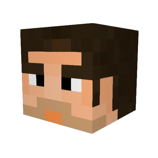 JarNal Minecraft avatar head, 3D render