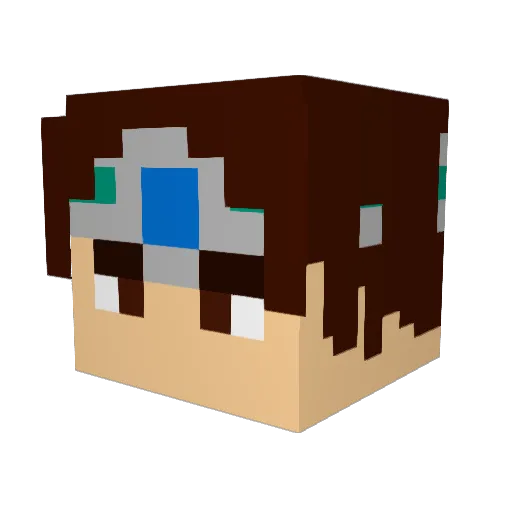 JarNoes Minecraft avatar head, 3D render