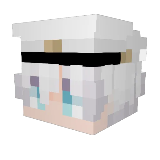 JarSyber Minecraft avatar head, 3D render