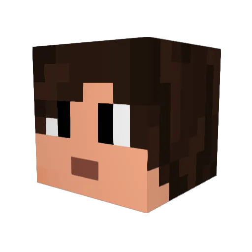 Jar_Jar123 Minecraft avatar head, 3D render