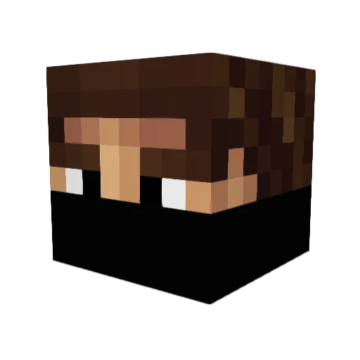 Jarabelm Minecraft avatar head, 3D render