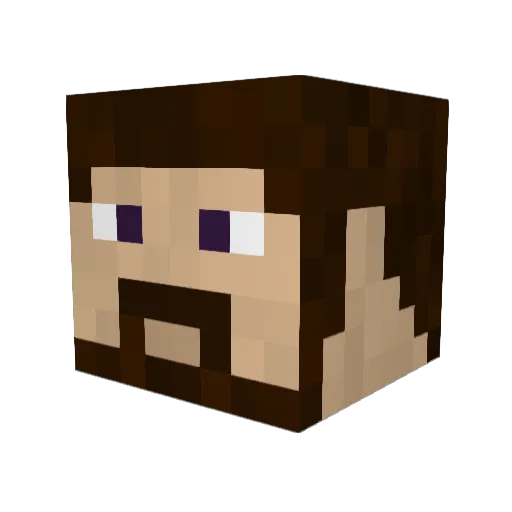 JarateMaster64 Minecraft avatar head, 3D render