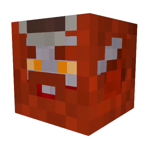Jarbuc Minecraft avatar head, 3D render