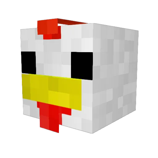Jard_Jard Minecraft avatar head, 3D render