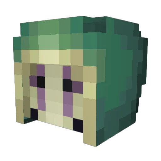 Jardinio Minecraft avatar head, 3D render