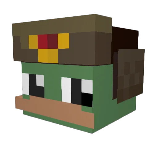 Jared67 Minecraft avatar head, 3D render