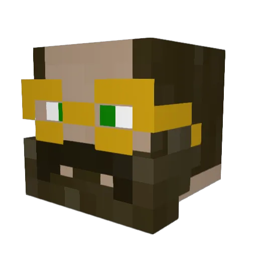 JaredCentre Minecraft avatar head, 3D render