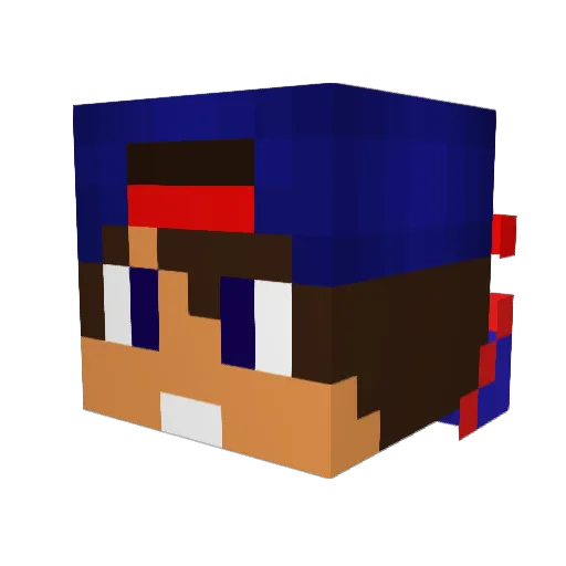 JaredSwiper_YT Minecraft avatar head, 3D render