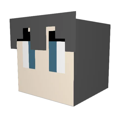 JaredTheBC Minecraft avatar head, 3D render